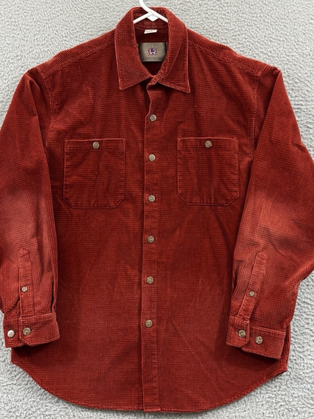 The Territory Ahead Rust Waffle Grid Corduroy Vintage Shirt 90’s Y2K Men’s